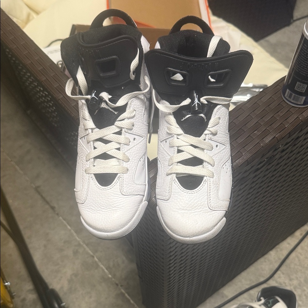 Jordan Kids Shoes in White and Black